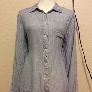 NWOT lane Bryant blue button down